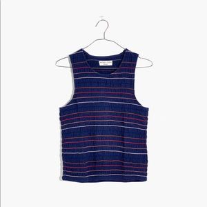 Madewell Texture & Thread Rainbow Stitch Top NWT